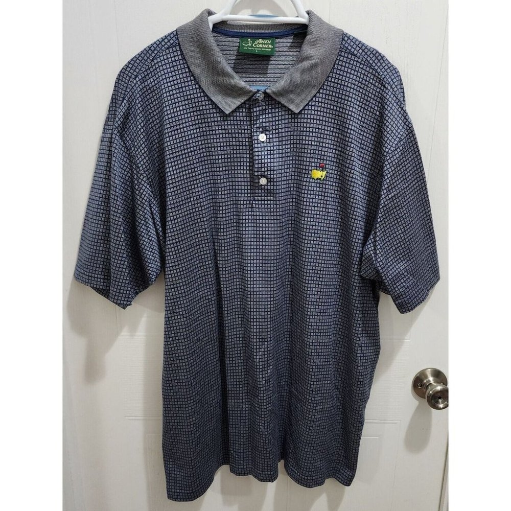 VTG Amen Corner Masters 60’s Two-Ply Double Mercerized Golf Polo Shirt Size L‎